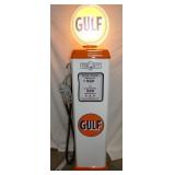 GULF GAS PUMP W/ GLOBE