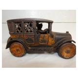 EARLY 8IN CAST CAR BANK