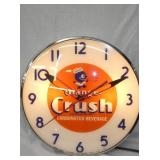 15IN ORANGE CRUSH CLOCK