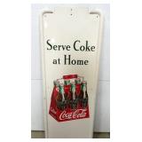 COKE PILASTER SIGN W/ 6PK CARTON