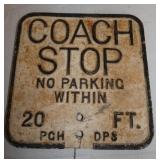CAST COACH STOP NO PARKING
