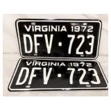 SET 1972 VA TAGS