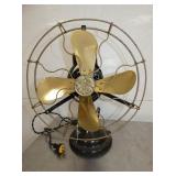 RESTORED GE BRASS BLADE FAN