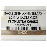 VIEW 3 PF 70 265TH ANN. 2011 EAGLE $25