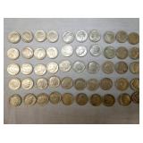 50 SILVER DIMES 1950-60