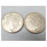 1882, 1921 MORGAN SILVER DOLLARS