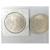 1923 PEACE SILVER DOLLARS