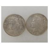 1922, 1923 PEACE SILVER DOLLARS