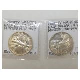 1943, 1946 SILVER WALKING LIB. 1/2