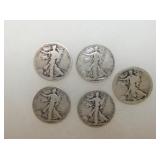 SILVER WALKING LIB. HALVES