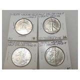 SILVER WALKING LIBERTY HALVES