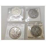 SILVER WALKING LIB. HALVES