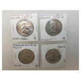 SILVER FRANKLIN HALVES