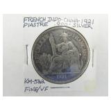 .900 SILVER 1921 FRENCH COIN
