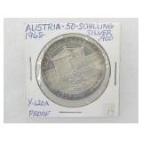 SILVER .900 50 SCHILLING 1968