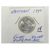 SILVER 1940 POPEPIUS XII