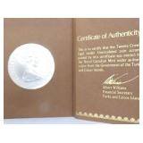 .925 SILVER 20 CROWN UNC GOV