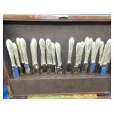 VIEW 4 CLOSEUP STERLING HANDLE KNIVES