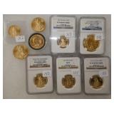 COLLECTION OF GOLD COINS