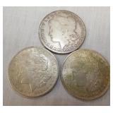 MORGAN SILVER DOLLARS 1900,1921S