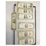 $1, $5 BLUE SEALS, $2 RED SEALS