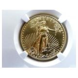 VIEW 2 CLOSEUP MS70 GOLD 1/2OZ