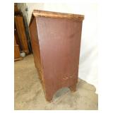 VIEW 3 W/ OLD RED PAINT ROSEHEAD NAILS