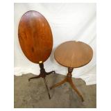 EARLY TILT TOP CANDLE STANDS