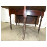 VIEW 3 CLOSEUP ORNATE BASE EARLY TABLE