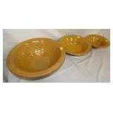 VIEW 2 STACKING YELLOW WARE BOWLS