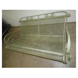 VIEW 2 CLOSEUP WROUGHT IRON GLIDER