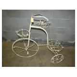 WROUGHT IRON TRIKE PLANT STAND