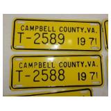 VIEW 2 CLOSEUP 1971 CITY TAGS