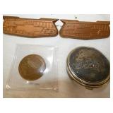 CHEV. ORNAMENTS, TOKEN, CHANGE PURSE