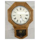 OAK REGULATOR WALL CLOCK