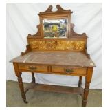 ENGLISH MARBLE TOP SERVER