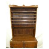 VIEW 2 CLOSEUP PEWTER CUPBOARD