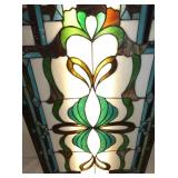 VIEW 2 CLOSEUP STAINED GLASS WINDOW