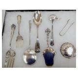 473 GRAMS STERLING SILVER SERVING PCS.