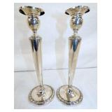 10IN STERLING CANDLE HOLDERS