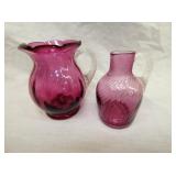 HANDBLOWN CRANBERRY GLASS