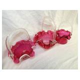 VIEW 2 CLOSEUP HANDBLOWN BASKETS