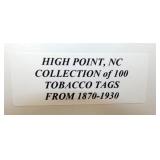1870-1930 COLLECTION 100 TOBACCO TAGS