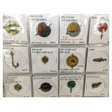 VIEW 6 EARLY TIN TOBACCO TAGS