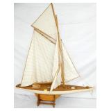 36X48 WOODEN SAILBOAT MODEL
