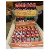 COCA COLA CRATES AND BOTTLES