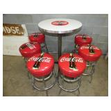 COKE PUB TABLE W/ STOOLS