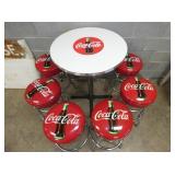 VIEW 3 COKE TABLE W/ STOOLS