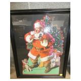 25X32 COKE SANTA PUZZLE FRAMED