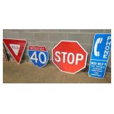 STREET SIGNS, PHONE SIGN